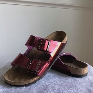 Limited Edition Metallic Birkenstocks (Size 39)